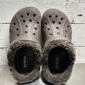 Crocs Shoes Unisex Brown/ w Brown‎ Fur Lining M4/W6